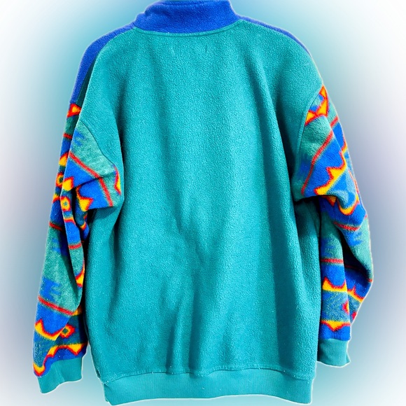 Vintage Bugle boy fleece quarter-zip pullover - Picture 2 of 3